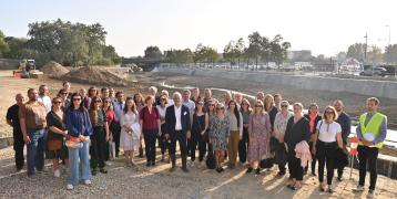 Group of people on a study visit